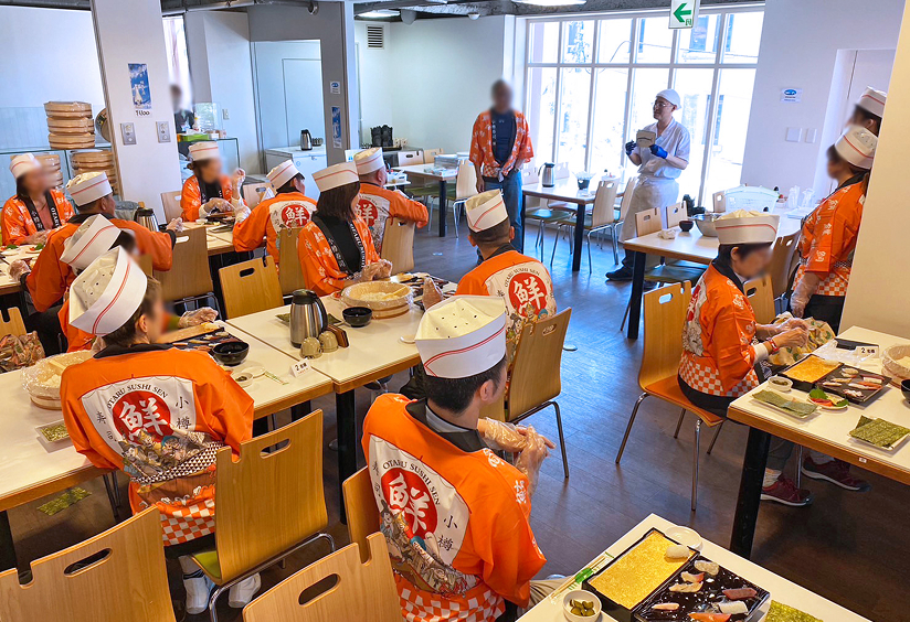 寿司体験の様子③