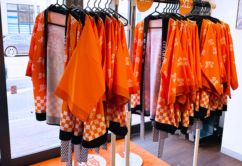 寿司体験の衣装